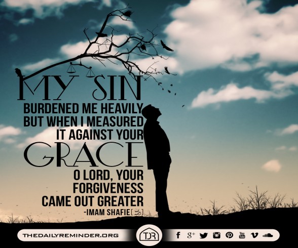 My sin burdened me heavily, but when I measured it against Your grace, O Lord, Your forgiveness came out greater. 